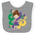 thumbnail image 3 of Inktastic Mardi Gras Girl Girls Baby Bib, 3 of 4