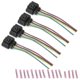 thumbnail image 1 of 4 Pack Ignition Coil Connector Plug Harness For A4 1.8t, 2.0t, 2.5l, 3.2l, 4.2l Ignition Coil Harne, 1 of 5