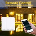 thumbnail image 4 of Graflsoa Zigbee Interrupteur Mural Intelligent avec Intégration Alexa & Google Home, Panneau de Contrôle Sans Fil à 3 Touches pour Maisons Intelligentes, Installation Facile avec Adhésif, Sans Batterie Incluse (Requise Gateway E16304-1), 4 of 6