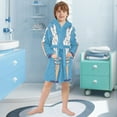 thumbnail image 5 of FORMRS Niños Bathrobe Unisex Hooded Robe Soft Plush Pajamas Sleepwear, Size 10-12T, Ice Cream Cat, 5 of 7