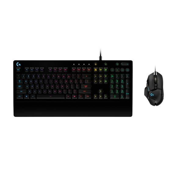 Logitech G502 Hero Wired Gaming Mouse and G213 RGB Gaming Keyboard - mice with programmable Buttons and Adjustable Weights - Customizable Backlit Keyboard with Tactile Keys - PC/Laptops