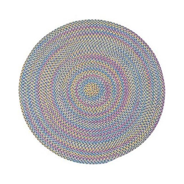 Colonial Mills BI50R108X108 9 ft. Botanical Isle Round Area Rug, Oasis Blue