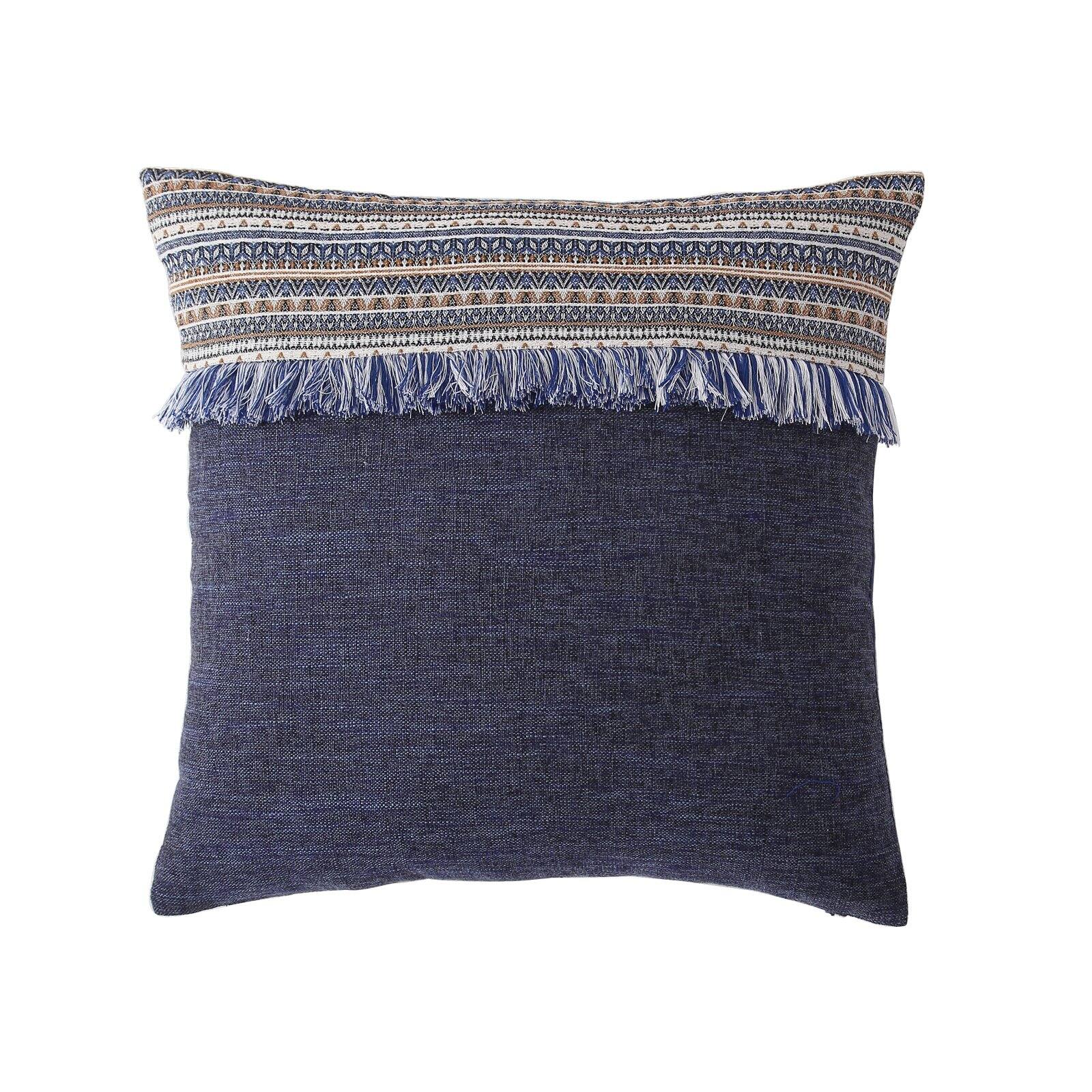 MHF Home Evelyn Fringed Throw Pillow Cover