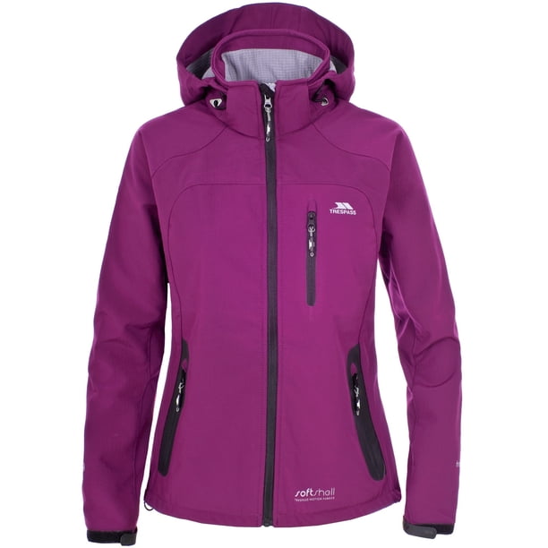 Trespass - Chaqueta Softshell cortavientos modelo Bela con capucha para mujer (Violeta) Trespass UTTP176_P