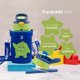thumbnail image 3 of Botella de Agua para Niños 473ml Cebollín | Con Funda, 2 Tapas, 2 Popotes y Cepillo | Libre de BPA | B Life, 3 of 6