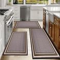 thumbnail image 6 of Kitchen Rugs Sets of 3 Non Slip Washable Kitchen Mats for Floor, Waterproof Kitchen Runner Rug, Floor Mat Carpet for Entryway, Laundry, Sink, Hallway, Bathroom, 6 of 10