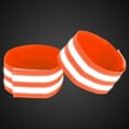 thumbnail image 4 of 4pcs Reflective Bands for Arm Reflective Armbands High Visibility Night Cycling Riding Reflector Tape Straps Orange, 4 of 7