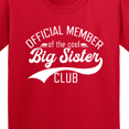 thumbnail image 4 of Inktastic Official Member of the Cool Big Sister Club Youth T-Shirt, 4 of 5
