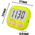 thumbnail image 6 of GYDEK Digital Kitchen Timer - Big Digits, Loud Alarm, Magnetic Backing Stand, LCD Display Suitable for Kitchen, Study, Work, Exercise Training, Outdoor Activities (Green), 6 of 12