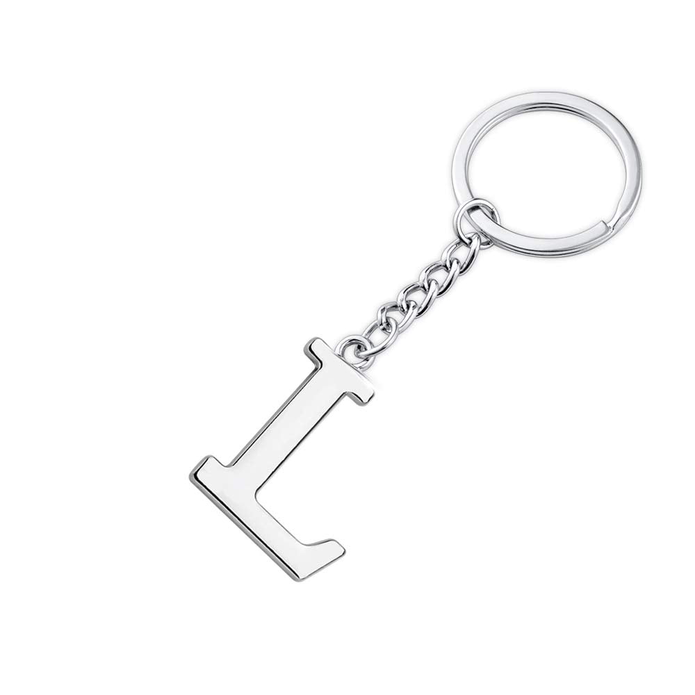 Silver monogram keychain best sale