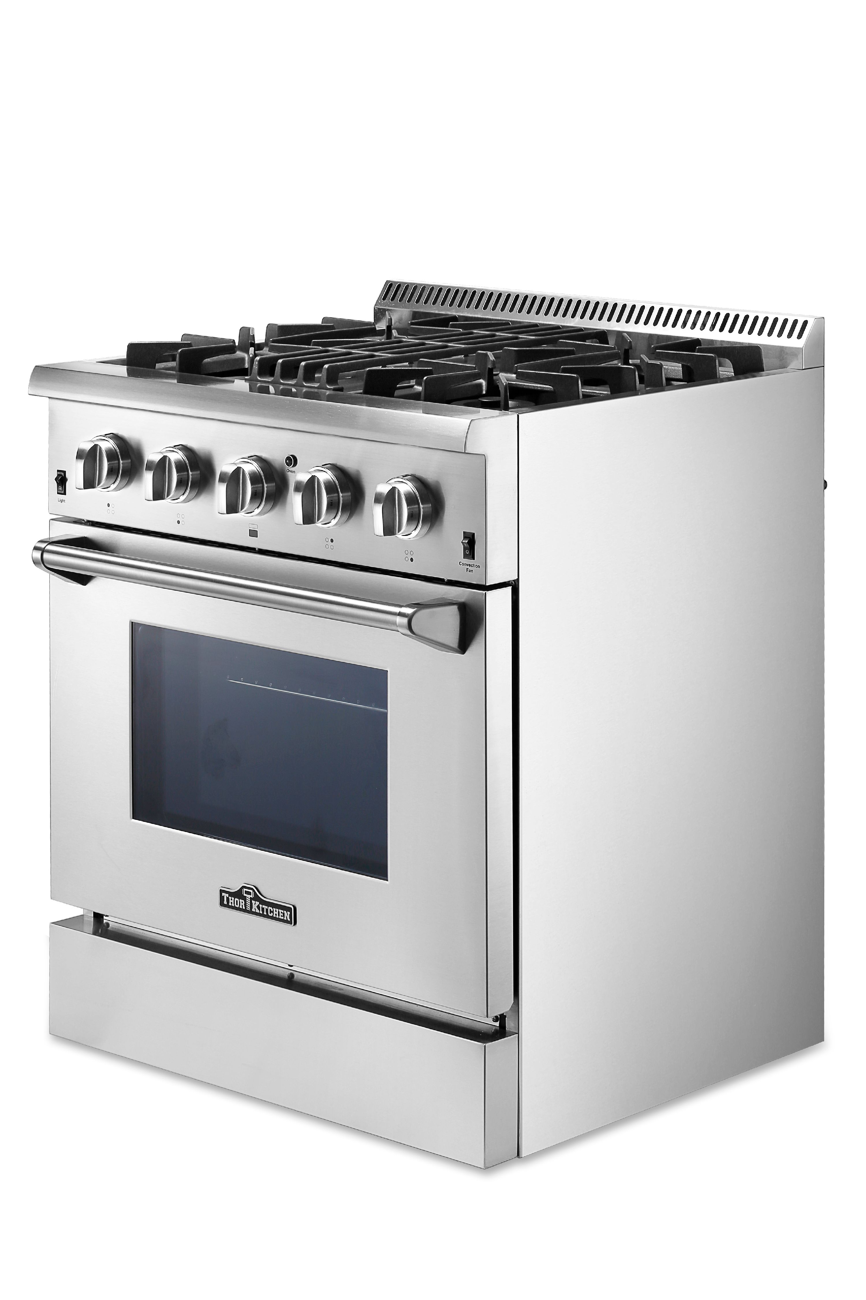 Thor Kitchen 30" Professional Free Standing Dual Fuel Range, Stainless Steel - image 3 of 6