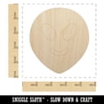 thumbnail image 2 of Smiling Happy Alien Emoticon Wood Shape Unfinished Piece Cutout Craft DIY Projects - 4.70 Inch Size - 1/4 Inch Thick, 2 of 7