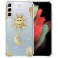 thumbnail image 1 of Sun and Moon Clear Case for Samsung Galaxy S21,Aesthetic Art Design Case for Men Women,Unique Trendy Transparent TPU Bumper Case Cover, 1 of 5