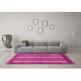 thumbnail image 3 of Ahgly Company Indoor Square Abstract Pink Modern Area Rugs, 8' Square, 3 of 4