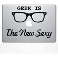 thumbnail image 1 of The Decal Guru Geek is the New Sexy MacBook Decal Vinyl Sticker - 15" Macbook Pro (2016 & newer) - Black, 1 of 1