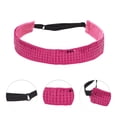 thumbnail image 3 of Unique Bargains 1 Pc Adjustable Sequins Headbands for Women Rose Red, 3 of 5