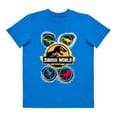 thumbnail image 1 of Playera Para Niño Jurassic World Jurassic World Cuello Redondo Manga Corta Talla 10 Azul Rey, 1 of 1