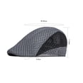 thumbnail image 6 of Men Hat Hollow Out Contrast Color Thin Breathable Sunscreen Beret Summer Hat Headwear, 6 of 7