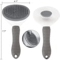 thumbnail image 6 of Cat Grooming Brush,One-Click Hair Removal Comb,Ergonomic Handle, Gentle Deshedding Tool for Cats & Dogs,Effective Fur Cleaning,1pcs., 6 of 6