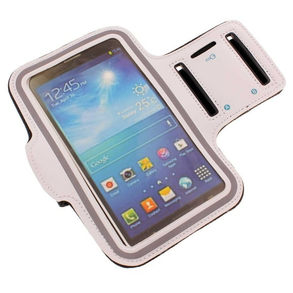 Sports Running Armband for Motorola Moto G Power 5G (2023)/5G Stylus (2023) Phone - White Gym Workout Case Cover A7Y