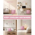 thumbnail image 4 of Upstreman 1.7 Cu ft Mini Fridge with Freezer Single Door Compact Refrigerator, Low Noise, Energy Saving, Adjustable Temperature, Reversible Door, for Home Office Dorm, Pink FR17, 4 of 11