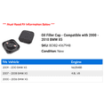 thumbnail image 2 of Filler Cap - Compatible with 2000 - 2010 BMW X5 2001 2002 2003 2004 2005 2006 2007 2008 2009, 2 of 2