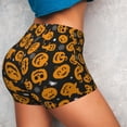 thumbnail image 5 of Athletic Shorts for Women, pumpkins halloween spider web Seam Womens Shorts High Waisted Sport Running Workout Gym, 5 of 8