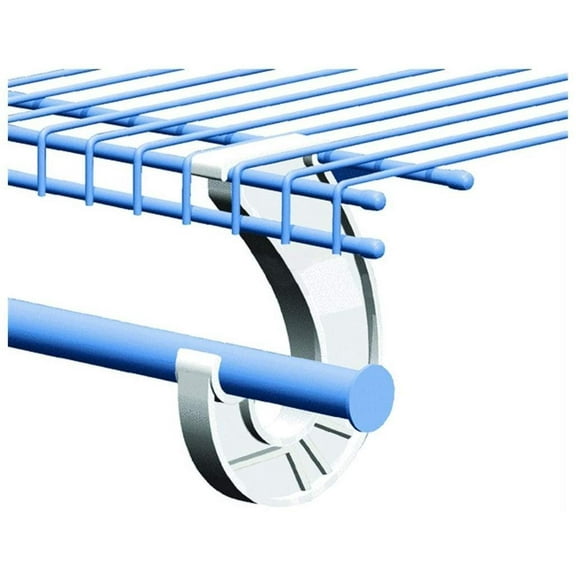 ClosetMaid 5629 Support for SuperSlide Hanging Bar, White 3-Pack