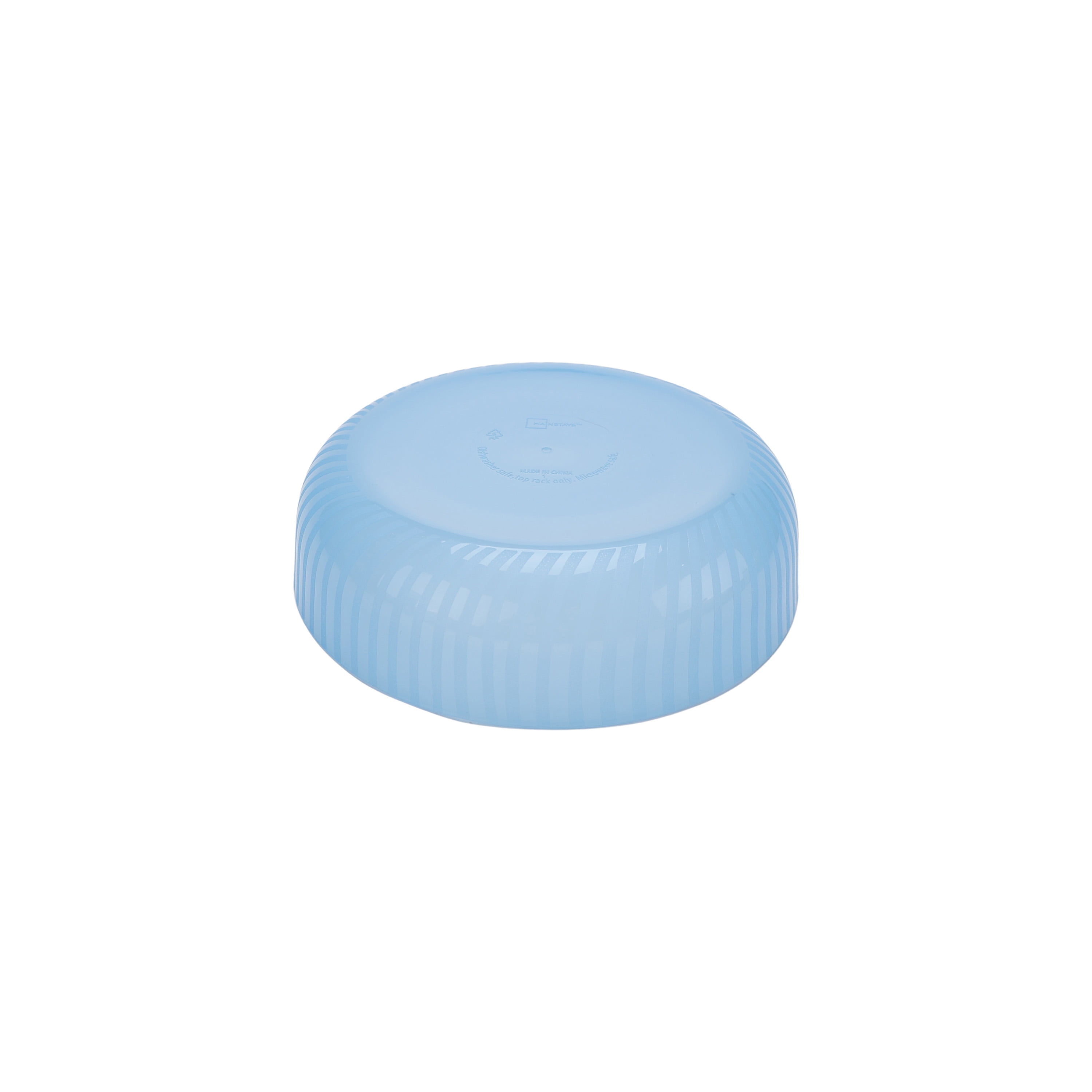 Mainstays - Blue Round Plastic Swirl Pattern Dinner Bowl, 42-Ounce