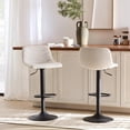 thumbnail image 2 of Bouclair Fabric and Metal Adjustable Bar Stool, 2 of 6