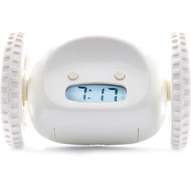 Reloj despertador con ruedas Clocky, extra para los que duermen profundamente, robot Clockie que rueda, se mueve y salta para el dormitorio de los niños adultos