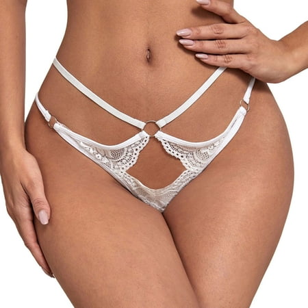

GWAABD High Waist Underwear for Women Underwear Thongs Lace Bikini Panties G String Thong Ladie Brief Underwear Thong