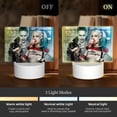thumbnail image 3 of Suicide Squad Joker Harley Quinn Acrylic Night Light Adjustable 3 Light Modes USB Cable Lamp Light Display Base Rectangular LED Light For Bookshelves Desk Bedside Tables Bedroom Child Room, 3 of 9