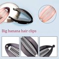 thumbnail image 3 of RV 21 Piezas Pinzas de Plátano Pinzas para el Cabello Peines de Peces Clip de Cola de Plátano Soporte de Cola de Caballo Peine de Color Ancho de Plátano para Accesorios para el Cabello Femenino Rojo Verde, 3 of 5