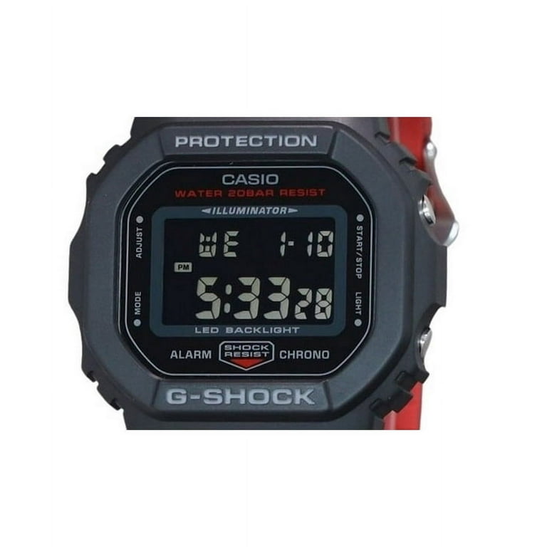 Casio G-Shock Digital Resin Strap Quartz DW-5600UHR-1 200M Men