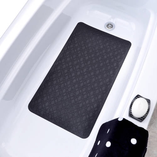 SlipX Solutions 15" x 27" Mildew Resistant Large Rubber Bath Safety Mat
