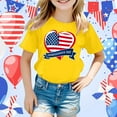 thumbnail image 2 of MKHSQHDG Toddler Shirts Girls 3T-4T Kids Baby Boys America Flag Shirts 4th of July T Shirt Toddler Girls Patriotic Tops Tee Independence Day Clothes Independence Day Shirt Toddler 10-11 Years, 2 of 4