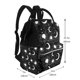 thumbnail image 2 of Disketp Crescent and Stars Mochila de Pañales de Gran Capacidad con Múltiples Bolsillos, Mochila de Viaje Multifuncional para Bebé, Unisex, Moderna y Resistente, 2 of 6