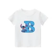 thumbnail image 5 of Nueva camiseta de algodón con letras ABCD de Stitch para niños, camisetas con combinación de nombres para niñas y niños, camisetas de dibujos animados Kawaii, ropa informal para niños, 5 of 5