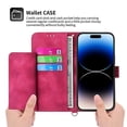 thumbnail image 3 of Flower Embossed Leather Wallet Case Compatible Samsung Galaxy S23 Ultra/s23 Plus/s23 With Wrist Strap, 3 of 4