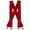 Red, variant on Welch  2 Inch Wide X-Back Casual Clip-End Suspender (Men)
