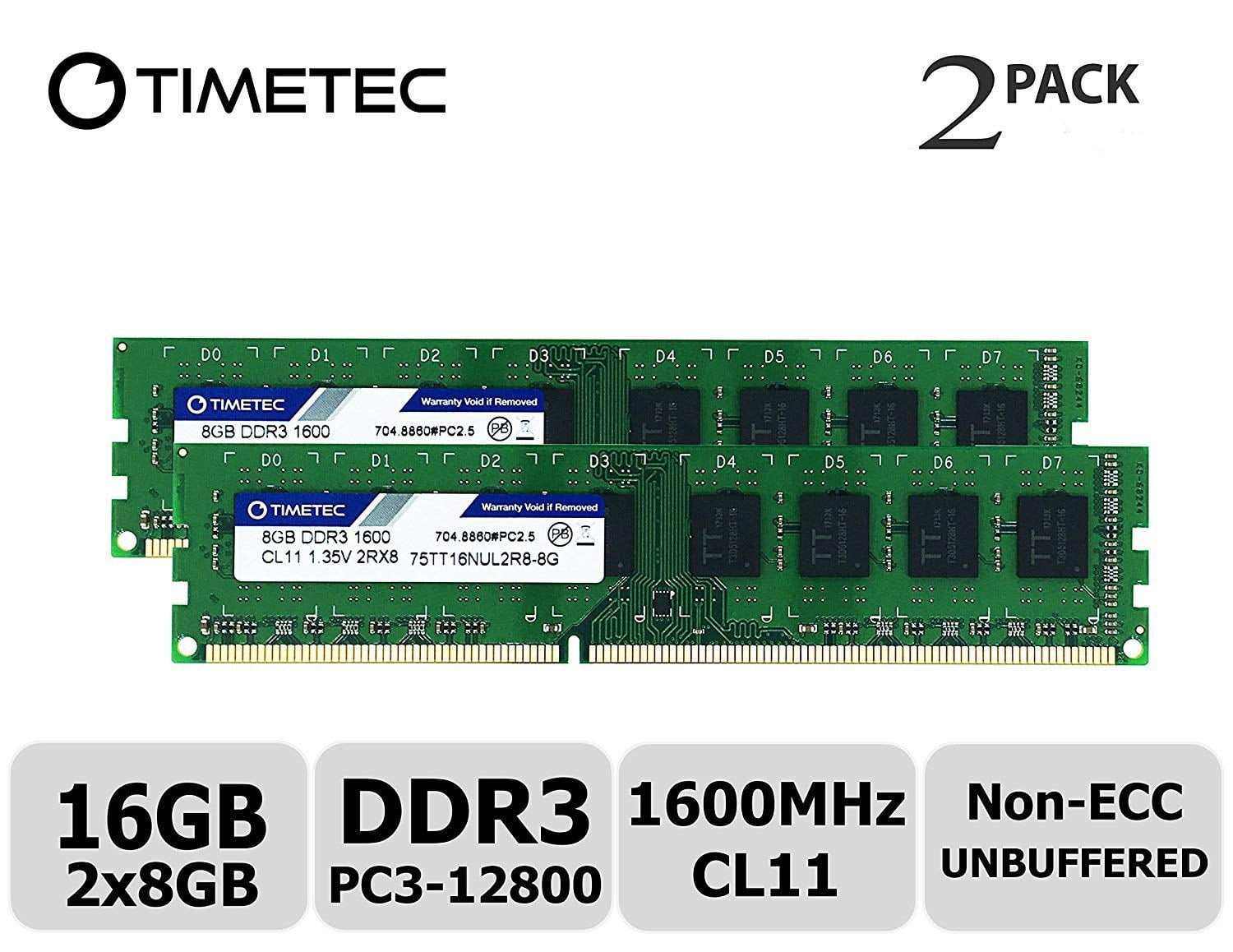 DDR3 1600MHz PC3-12800 1Rx8 1.5V UDIMM Non-ECC 240-Pin DIMM Memory Module A-Tech 4GB RAM Replacement for Kingston HyperX HX316C10FR/4