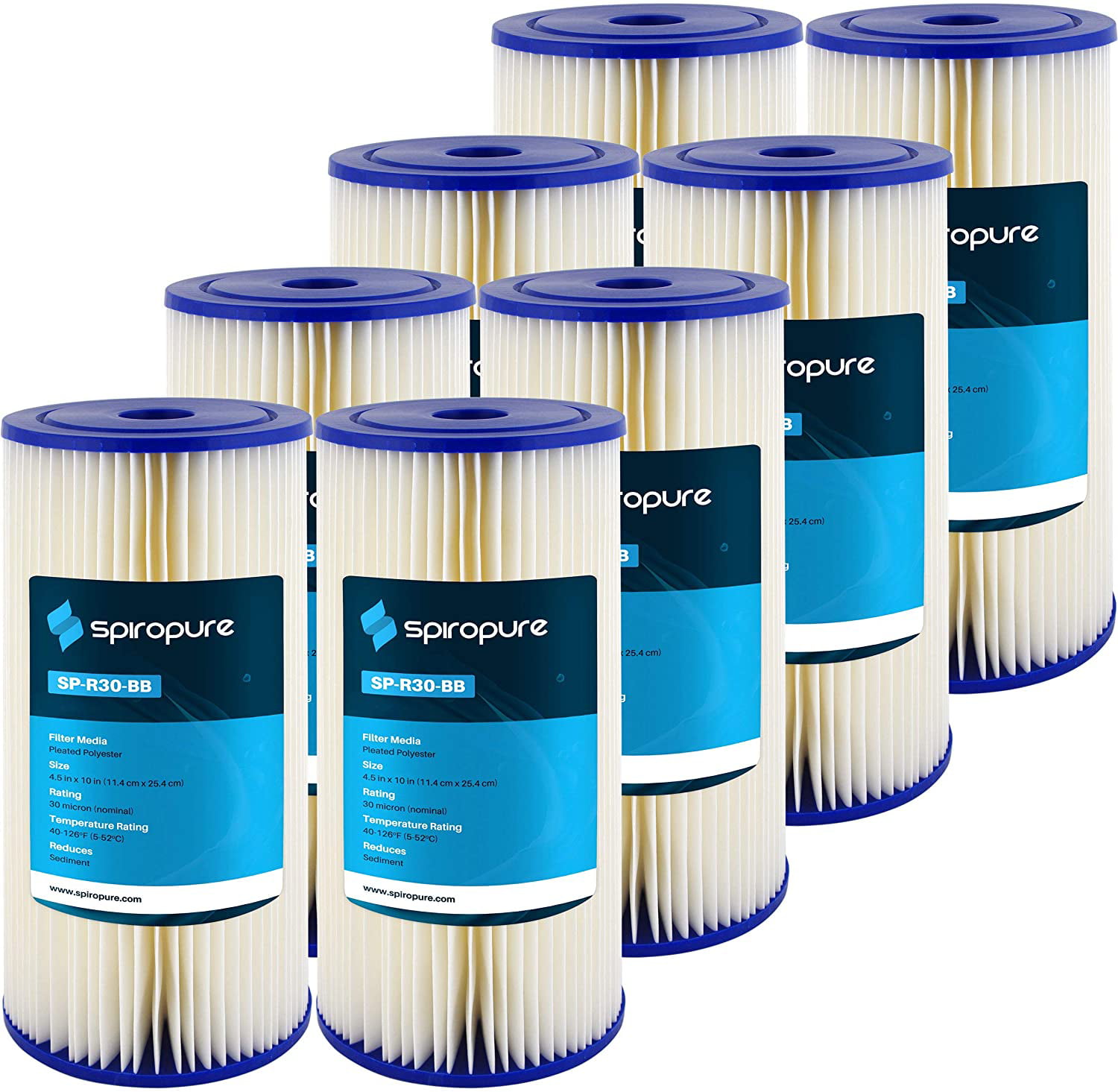 Hydronix SPC-45-1030 30 Micron 10x4.5 Whole House Pleated Sediment Water Filter