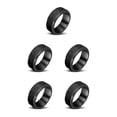 thumbnail image 2 of ZLight Ring Stainless Steel Rotating for Spinning Men Decompression Hand Jewelry 6mm Anti Stress Fashion Rust-proof Spinner Size 9 5Set, 2 of 6