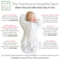 thumbnail image 5 of SwaddleDesigns Transitional Swaddle Sack with Arms Up Half-Length Sleeves and Mitten Cuffs, Better Sleep for Baby Boy & Baby Girl, Sterling Classic Polka Dots, Small, 0-3 Months, 6-14 lbs, 5 of 9