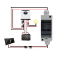 thumbnail image 3 of 2P Circuit Breaker Box, 40A Over Voltage Guard Solar Panel Disconnect Switch 35mm Guide Rail  for On and Off Grid System, 3 of 7