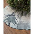 thumbnail image 2 of Spring Floral Christmas Tree Skirt 36 Inches Large Christmas Skirt Tree, Teal Flower Botanical Farmhouse Country Tree Skirt Christmas Decorations for Fireplace Party Holidays Indoor Outdoor, 2 of 7
