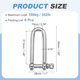 thumbnail image 2 of Grilletes en D Uxcell, (3/16" 5mm, 6 Pcs), Grillete de tornillo en acero inoxidable 304, mini grillete en forma de arco, 2 of 7