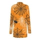 thumbnail image 5 of Cárdigan de manga larga con estampado de Halloween para mujer, chaqueta de poliéster, 5 of 6