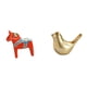 thumbnail image 1 of Figura Coleccionable De Caballo De Dala Sueco Y Pájaros Dorados, Ideal Para La Decoración Moderna Del Hogar: Estantería, Armario, Repisa De La Chimenea, Sala De Estar., 1 of 8
